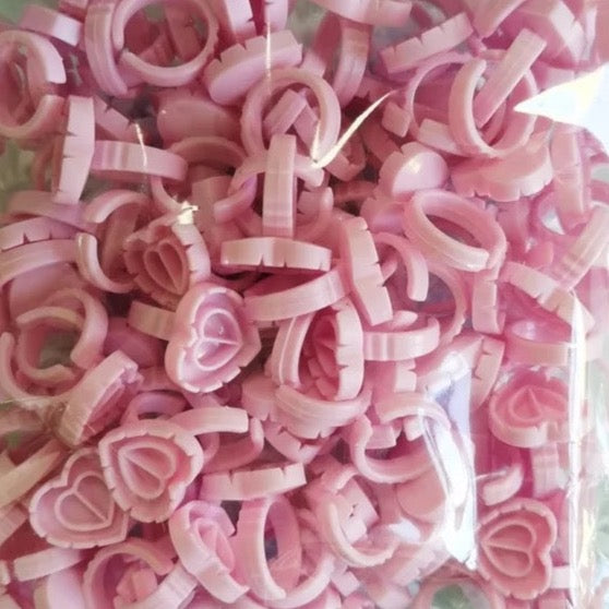 Heart glue rings